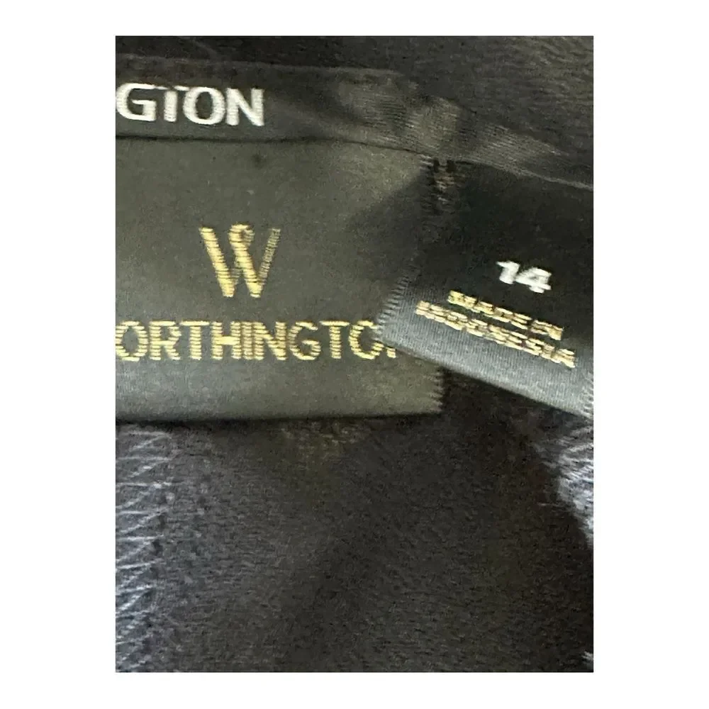 NWT Worthington size 14 black dress shorts flowy skirtlike